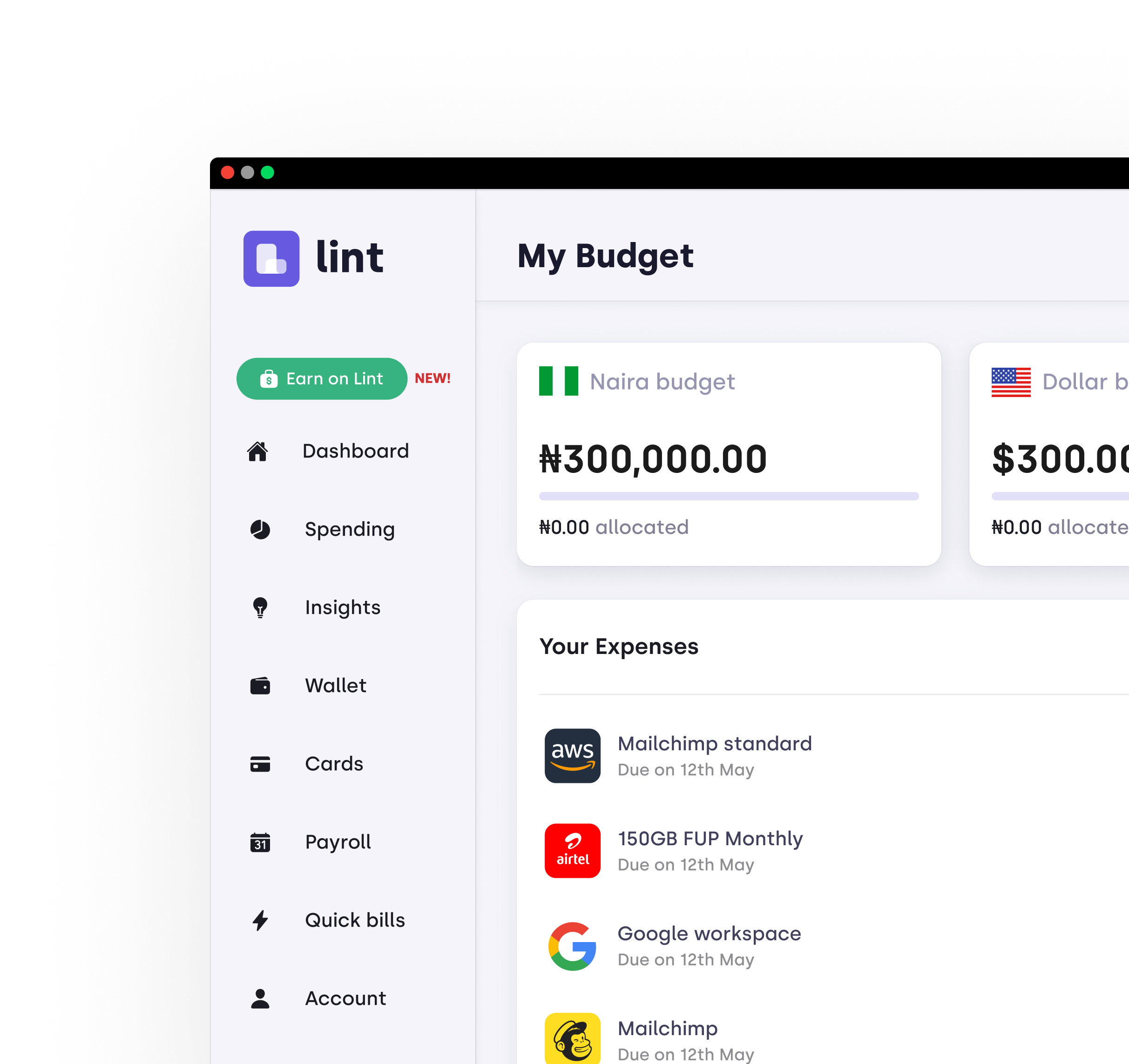 Speed and Control for All Business Expenses - Lint Smartplans help you manage recurring expenses
